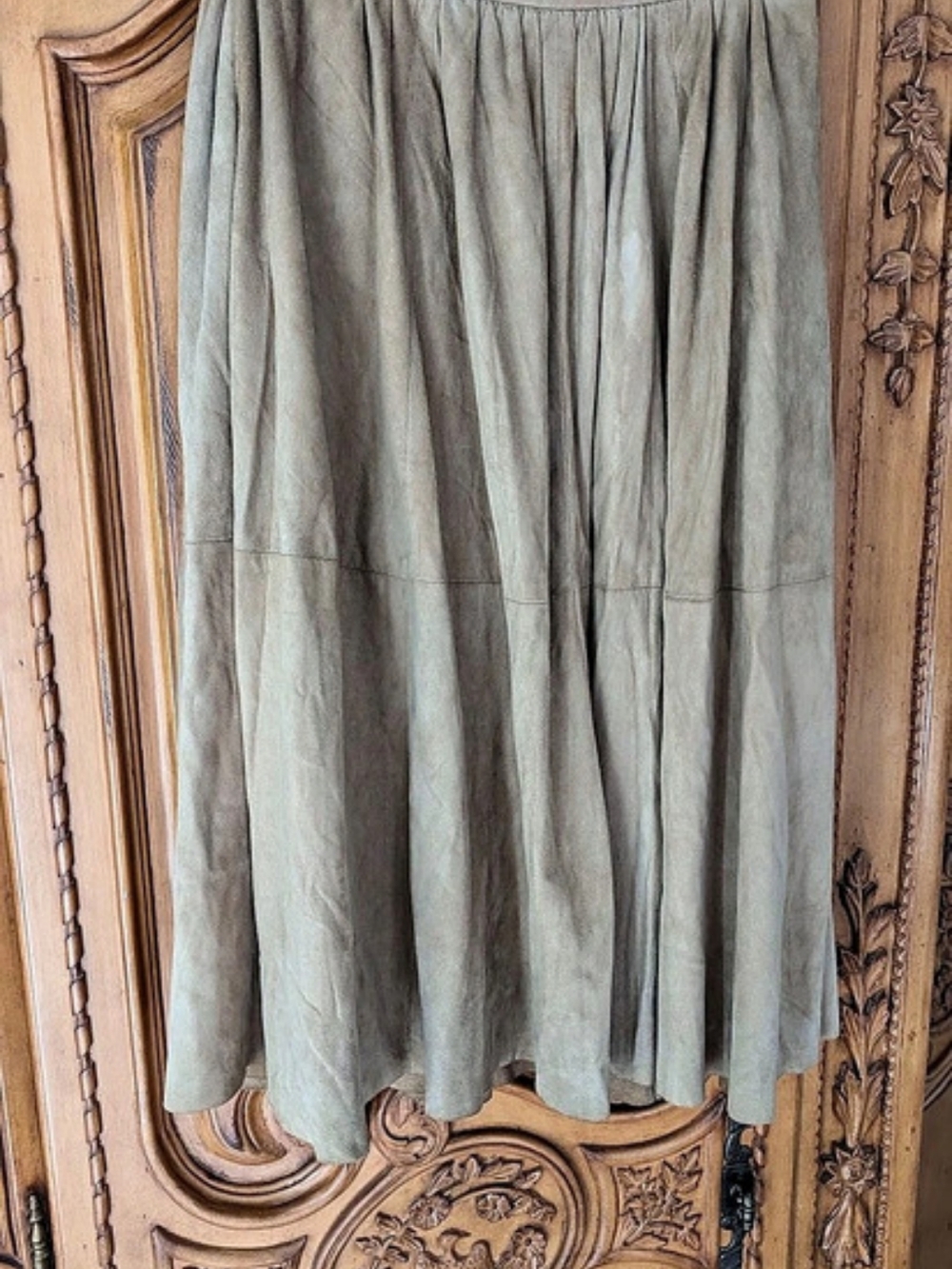 Suede ( Real)  Maxi Skirt Size 8